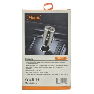شارژر فندکی 38 وات مانیکس مدل CC-013