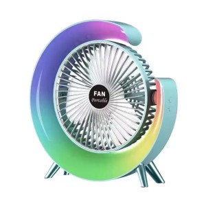 پنکه رومیزی مدل چراغ دار Colorful (سبز روشن)