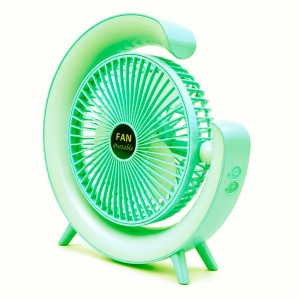 پنکه رومیزی مدل چراغ دار Colorful (سبز روشن)